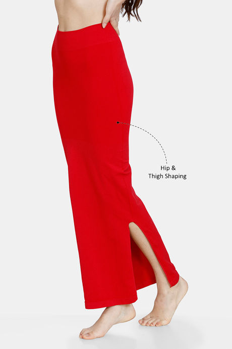 Zivame All Day Seamless Mermaid Saree Shapewear - Tango Red — image 2